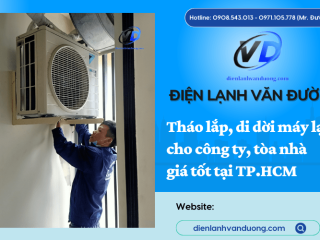 Nhận tháo lắp di dời máy lạnh cho công ty, tòa nhà giá tốt tại TP.HCM 