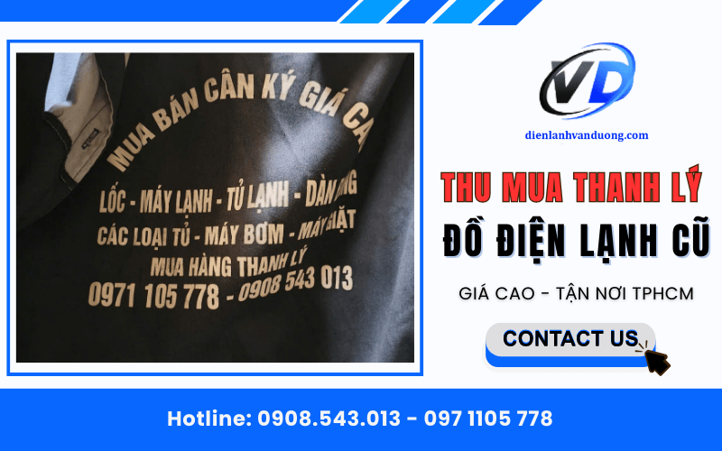 thu mua thanh lý đồ điện lạnh cũ
